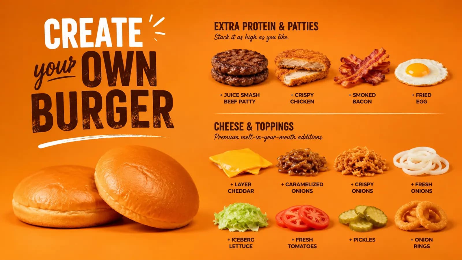 CREATE YOUR BURGER