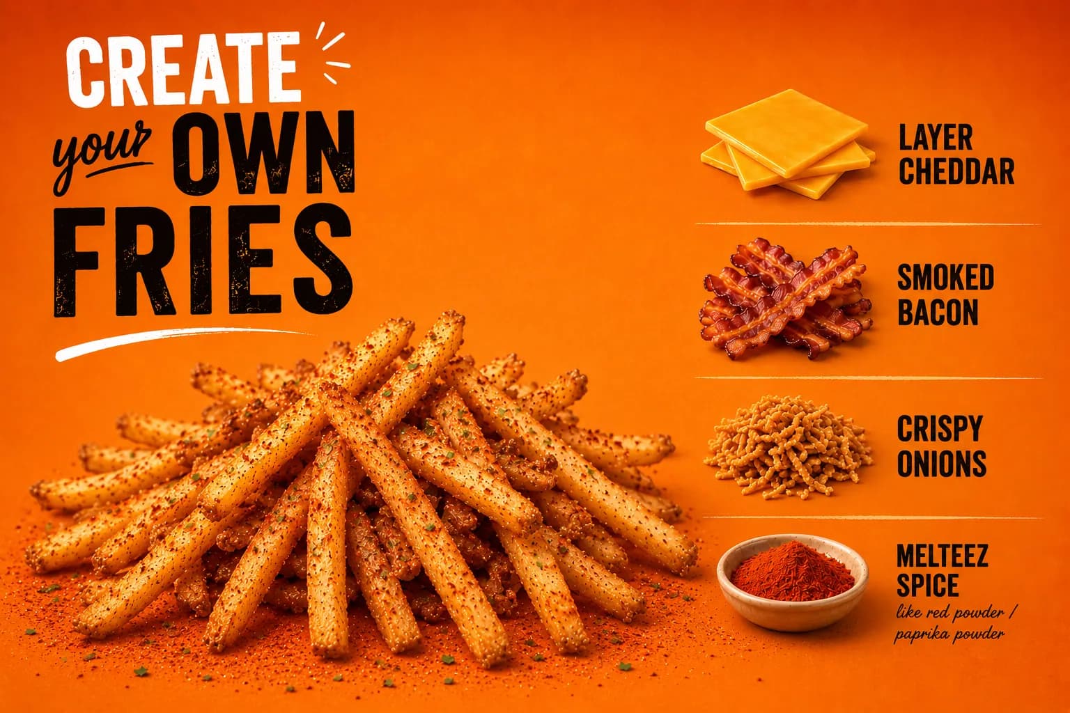 CREATE YOUR OWN FRIES